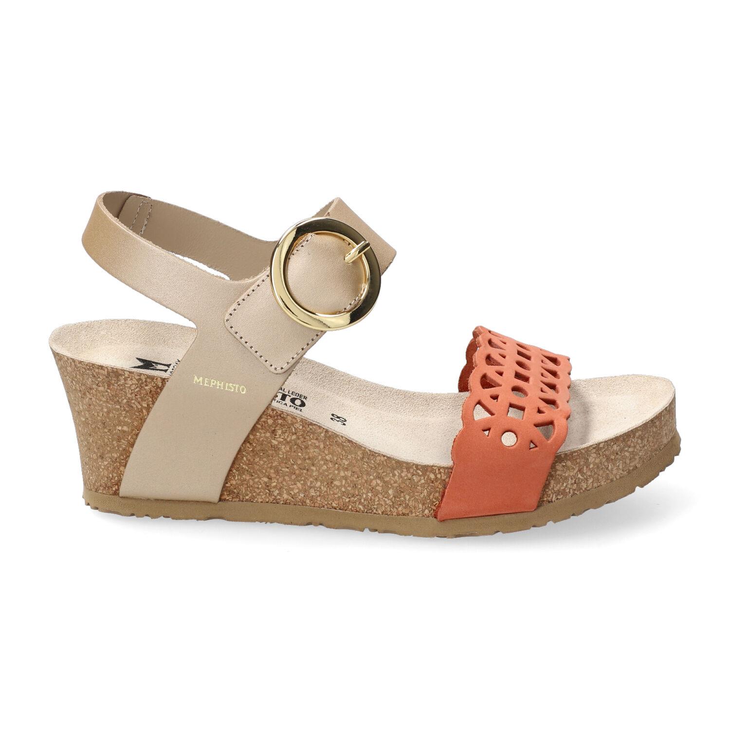 sandales femme modèle Lee Brun chili - Mephisto